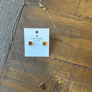Kate Spade Gold Spade Jewelry Set